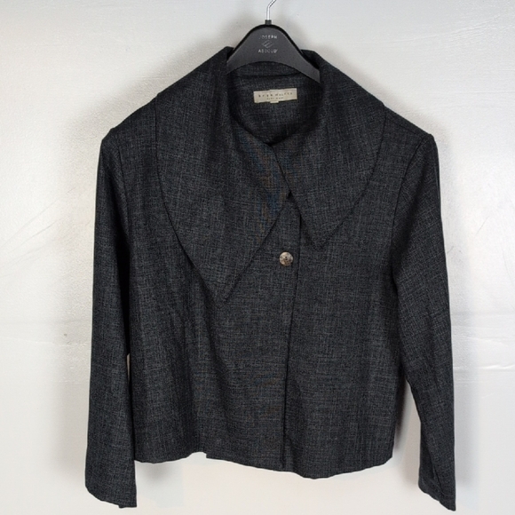 Bryn Walker Oversized Cropped Length Swing Jacket - Picture 1 of 12